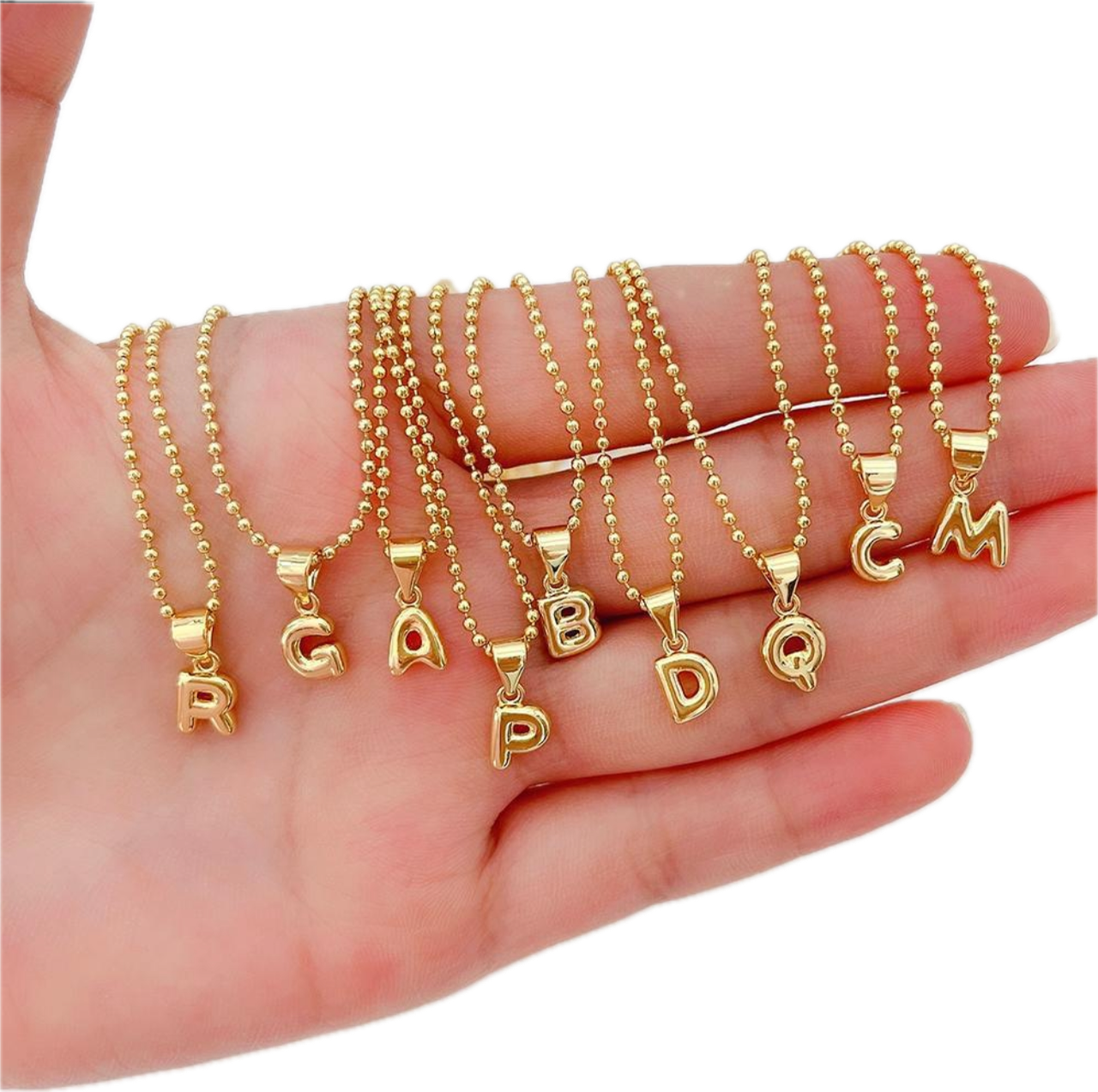 Alphabet Necklace 18K Gold Plated  (A-Z)